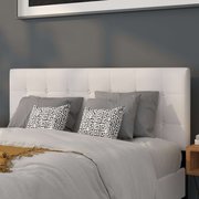 Flash Furniture Headboard, Queen Size, White Vinyl HG-HB1705-Q-W-GG